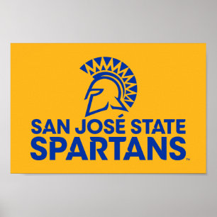 Poster Logo Wordmark de Spartans d'état de San Jose