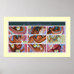 Poster lohe Qurani peinture sur base numérique (fr-censur