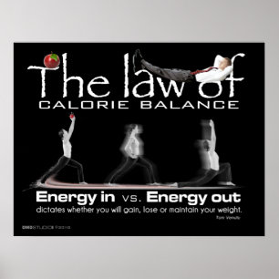 Poster Loi de copie d'équilibre de calorie