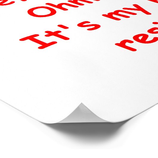 Poster loi de ohm (Coin)