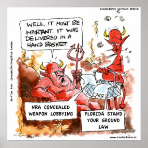 Poster Loi Floride Stand Your Ground Visite l'Enfer Drôle
