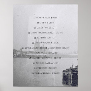 Poster Loi fondamentale de Cologne - Cologne - Cologne -