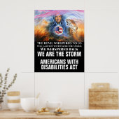 POSTER LOI SUR LES AMÉRICAINS HANDICAPÉS (Cuisine)