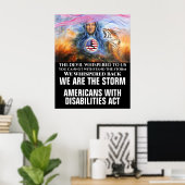 POSTER LOI SUR LES AMÉRICAINS HANDICAPÉS (Bureau à domicile)