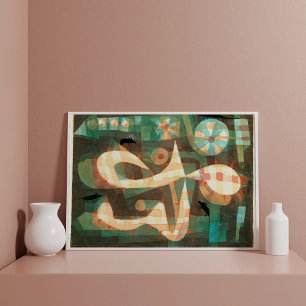 Poster L'oie barbelée avec la souris, Paul Klee