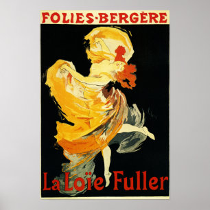 Poster Loie Fuller au théâtre Folies-Bergere