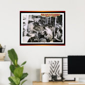 POSTER LOIN DE MAISON SUR NAVIRE 1944 (Bureau à domicile)