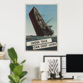 Poster Loin Talk peut coûter l (Bureau à domicile)