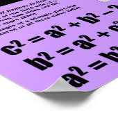 Poster Lois des Sines et des Cosines (Coin)