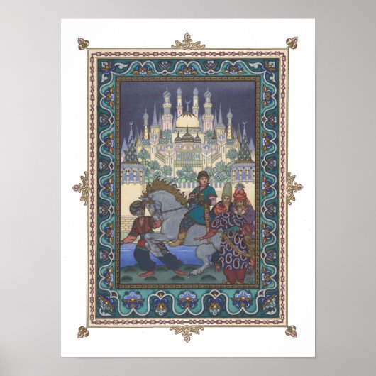 Poster L'oiseau-feu : Tsarevich Ivan sur le cheval (Devant)