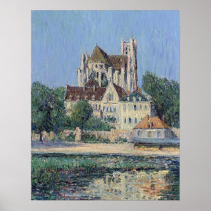 Poster Loiseau - La Cathédrale d'Auxerre 1907