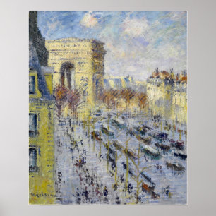 Poster Loiseau - L'Arc de Triomphe et l'Avenue de Friedla