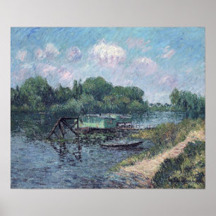 Poster Loiseau - Laundry On The Seine At Herblay 1906