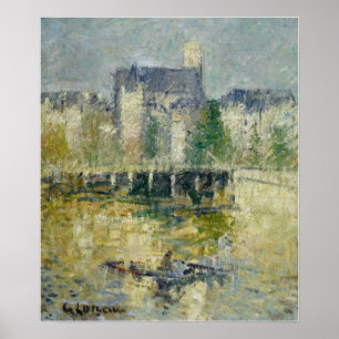 Poster Loiseau - Le Pont de Moret sur Loing 1927