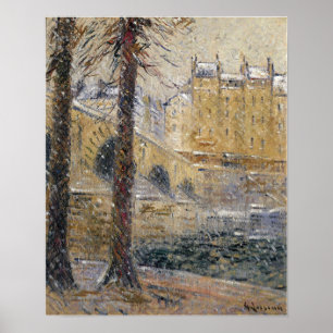 Poster Loiseau - L'effet de neige du pont Marie 1926