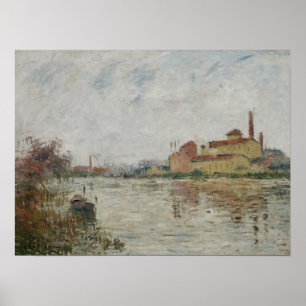 Poster Loiseau - L'Usine Au Bord De La Rivière