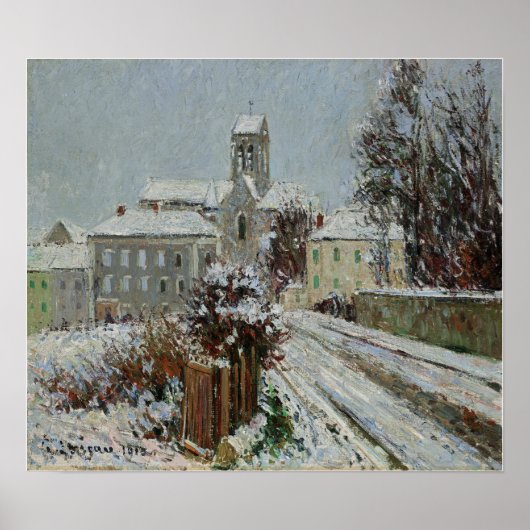 Poster Loiseau - Neige à Auvers Sur Oise (Devant)