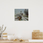 Poster Loiseau - Neige à Auvers Sur Oise (Cuisine)
