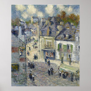 Poster Loiseau - Pont Aven Le Marché 1923