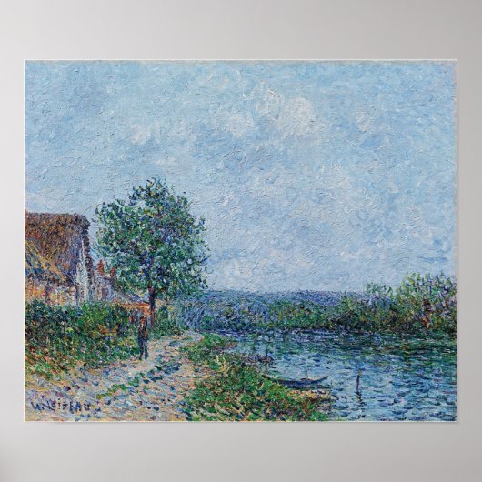 Poster Loiseau - Riverside La Seine Au Port De Joie (Devant)