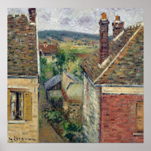 Poster Loiseau - Toits De Maisons En Normandie 1931