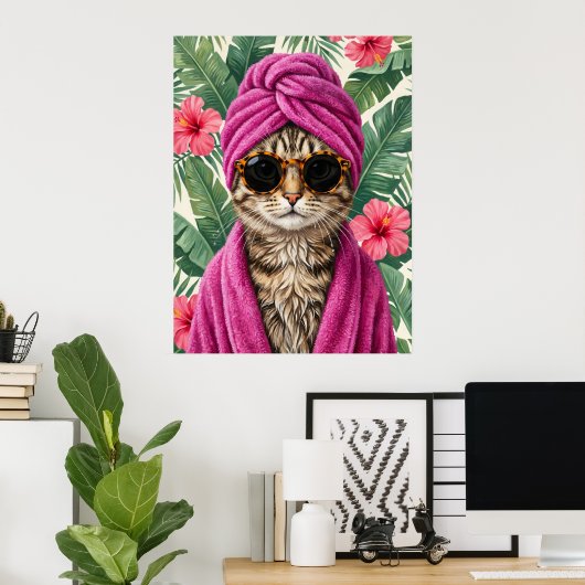 Poster Loisirs Tropicaux (Bureau à domicile)