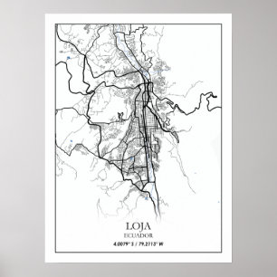 Poster Loja Ecuador South America Travel World