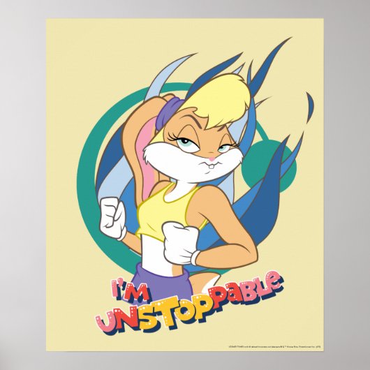 Poster Lola Bunny "Je ne peux pas arrêter" (Devant)
