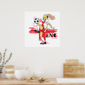 Poster Lola Bunny Team England Soccer Graphic (Cuisine)