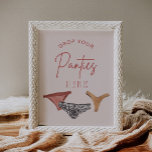 Poster LOLA Déposez vos culottes Jeu Signe<br><div class="desc">La collection Lola dégage une élégance moderne avec ses lignes épurées et sa typographie contemporaine. Ses sous-tons féminins sont magnifiquement équilibrés avec une déclaration audacieuse,  ce qui en fait un choix idéal pour la mariée vivante et moderne.</div>
