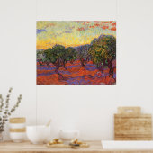Poster L'Olivier Grove, Vincent Van Gogh (Cuisine)