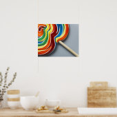 Poster Lollipop multicolore (Cuisine)