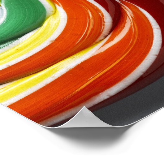 Poster Lollipop multicolore (Coin)