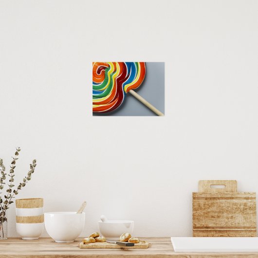 Poster Lollipop multicolore (Cuisine)