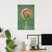 Poster Lollipop orange et verte (Bureau à domicile)