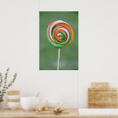 Poster Lollipop orange et verte (Cuisine)