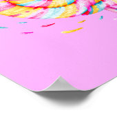 Poster Lollipop Sweet Candy Illustration rose (Coin)