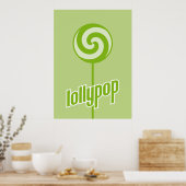 Poster lollypop vert salé (Cuisine)
