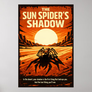Poster L'ombre de l'araignée solaire dans l'art du désert