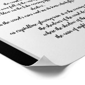 Poster L'Ombre du Vent un poème de moi (Coin)