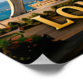 Poster Lomé Front de mer atlantique et Monument de l'Indé (Coin)