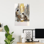 Poster L'onction à Béthanie Marie et le parfum prêté (Bureau à domicile)