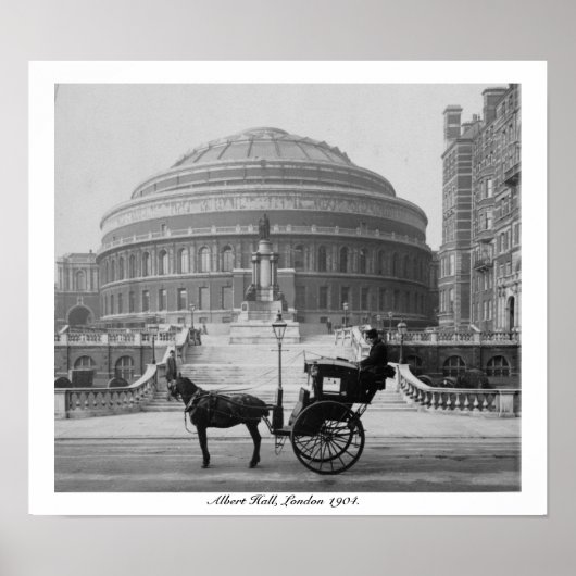 Poster London Albert Hall, Angleterre Vintage 1904 (Devant)