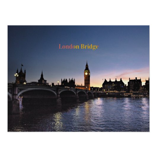 Poster London Bridge, (Devant)