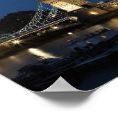 Poster London Bridge. Ciel nocturne (Coin)