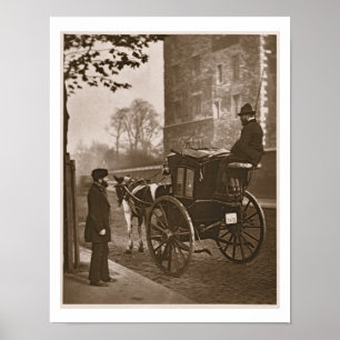 Poster London Cabmen, de "Street Life in London", 1877-