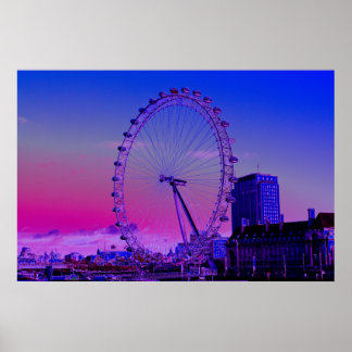 Poster London Eye Art