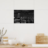 Poster London Eye en noir et blanc (Cuisine)