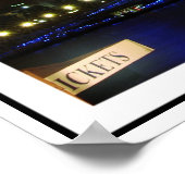 Poster London Eye la nuit (Coin)