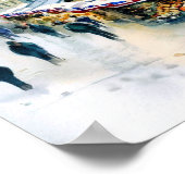 Poster London-Greenwich Market in the Snow (D), Aquarelle (Coin)